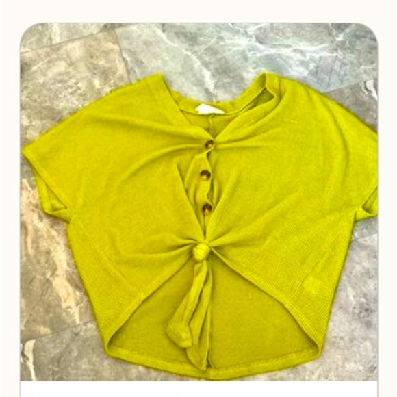 Tie Front Top - Picture 1 of 3